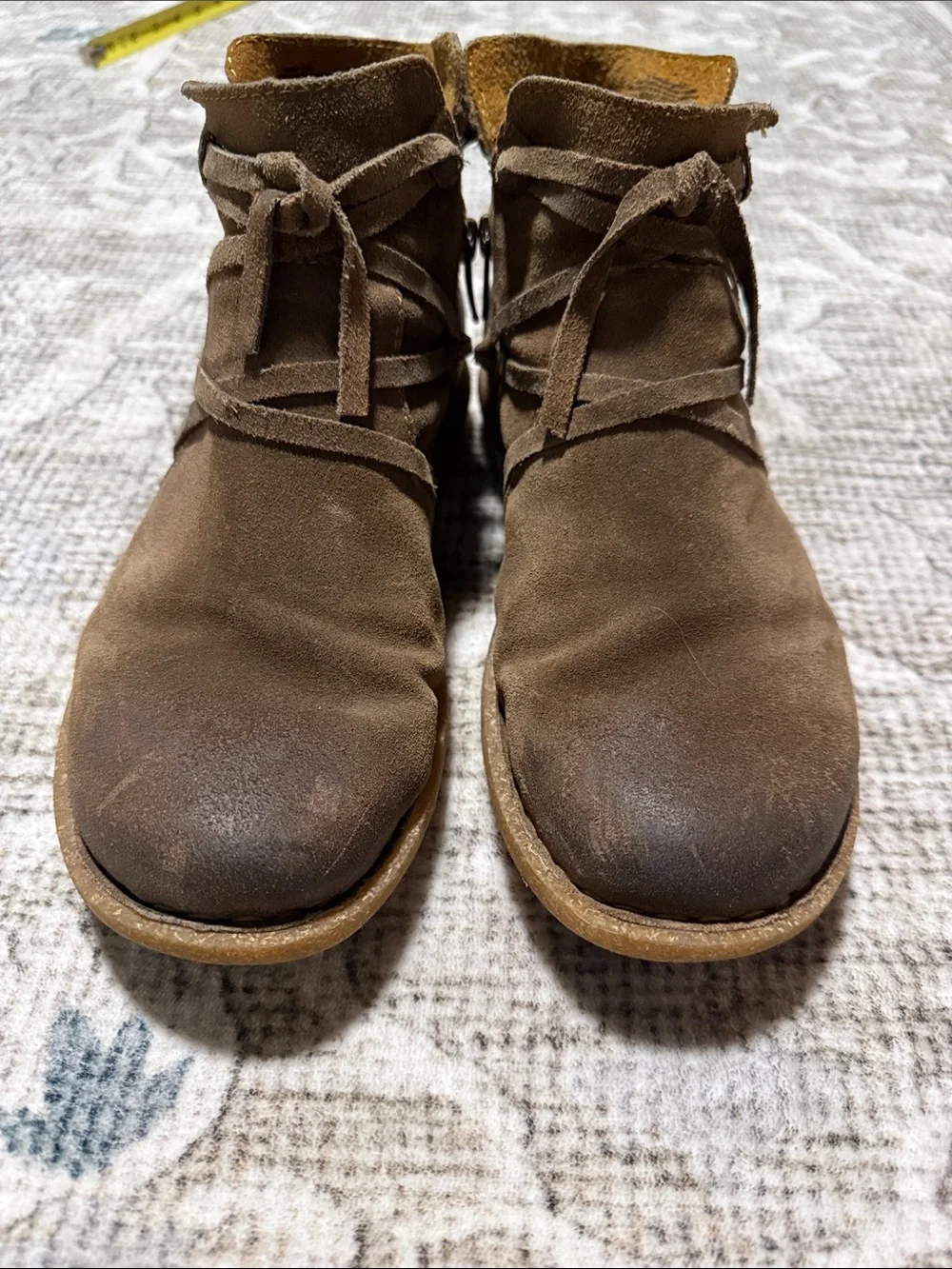 Born Women’s Brown Suede Chukka Boots with Side Zip